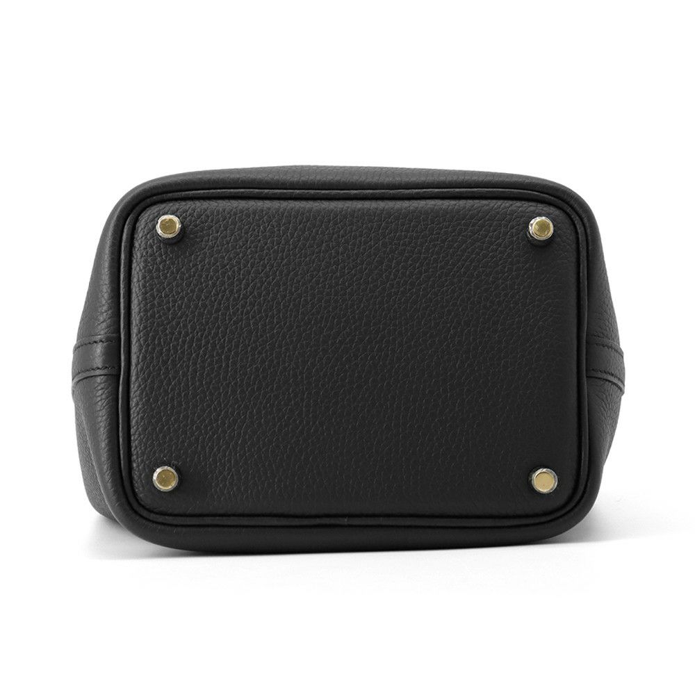 エルメス ハンドバッグ ピコタンロックPM ブラック/ゴールド金具 トリヨンクレマンス K刻印 黒