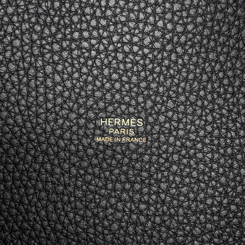 エルメス ハンドバッグ ピコタンロックPM ブラック/ゴールド金具 トリヨンクレマンス K刻印 黒