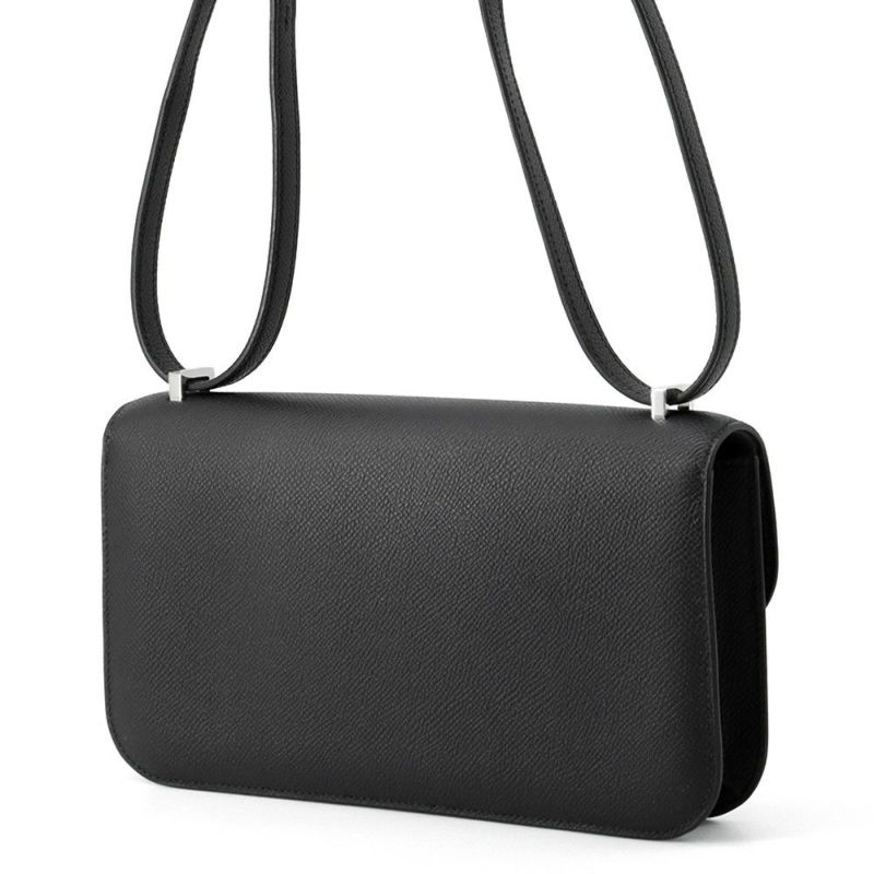 エルメス コンスタンス エラン ミロワール ブラック/シルバー金具 エプソン K刻印 黒