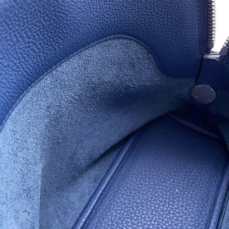 エルメス ショルダーバッグ ボリ－ド メッセンジャー ブルータイ/シルバー金具 トゴ K刻印