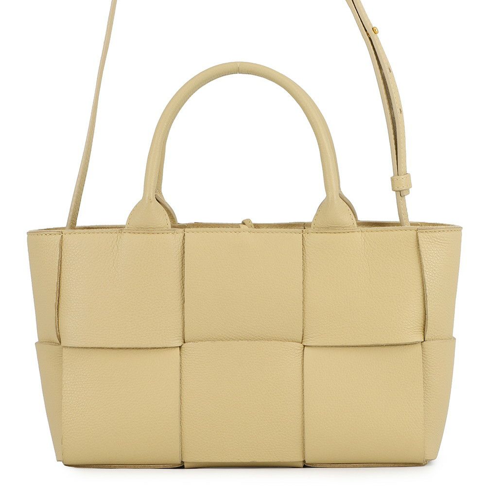 ボッテガヴェネタ ハンドバッグ マキシイントレチャート アルコ トート ミニ レザー 709337 BOTTEGA VENETA 2way