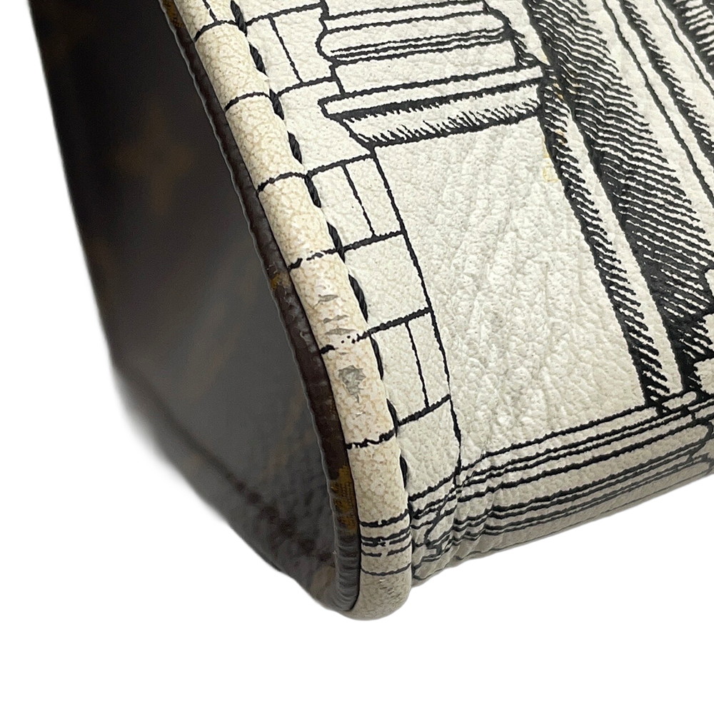 ルイヴィトン トートバッグ モノグラム オンザゴーMM  LV × Fornasetti M59264 2way ショルダーバッグ フォルナセッティ 白