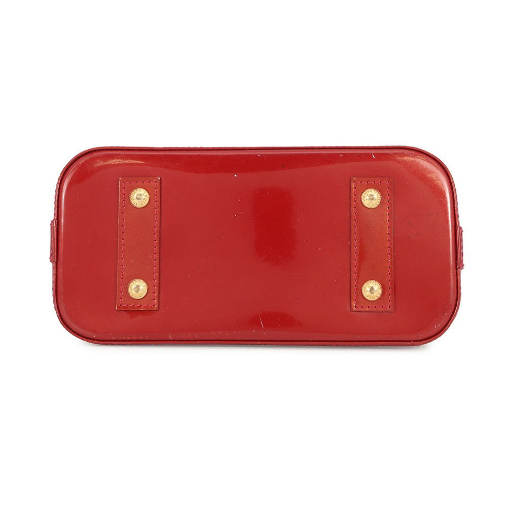 ルイヴィトン ハンドバッグ モノグラム・ヴェルニ アルマBB M90174 LOUIS VUITTON 2way レッド