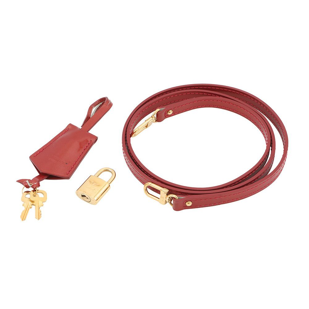 ルイヴィトン ハンドバッグ モノグラム・ヴェルニ アルマBB M90174 LOUIS VUITTON 2way レッド