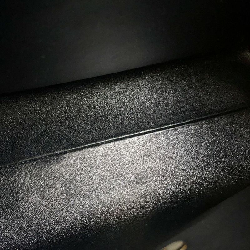 シャネル ハンドバッグ ココマーク トップハンドル キャビアスキン CHANEL 黒