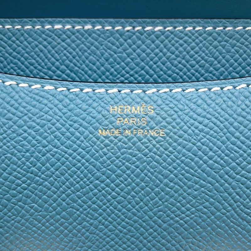 エルメス ミニ コンスタンス3 ミロワール ニューブルージーン/ゴールド金具 エプソン W刻印