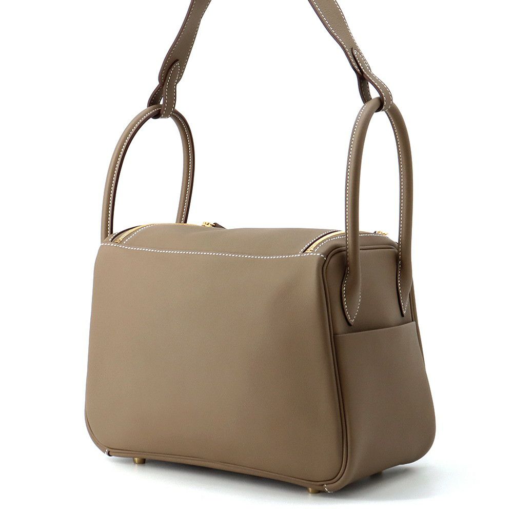 エルメス リンディ26 エトゥープ/ゴールド金具 スイフト K刻印 ２wayショルダー