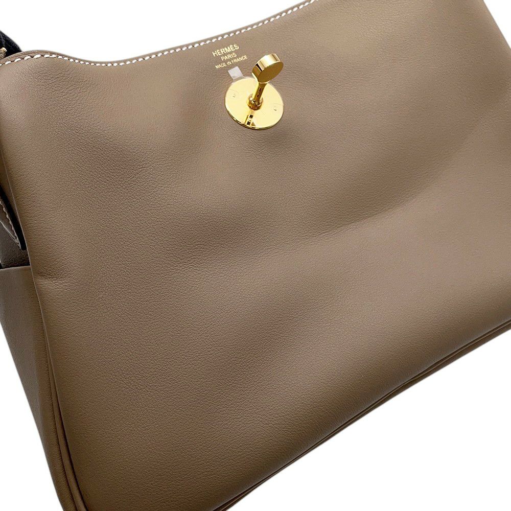 エルメス リンディ26 エトゥープ/ゴールド金具 スイフト K刻印 ２wayショルダー