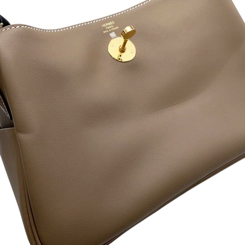 エルメス リンディ26 エトゥープ/ゴールド金具 スイフト K刻印 ２wayショルダー