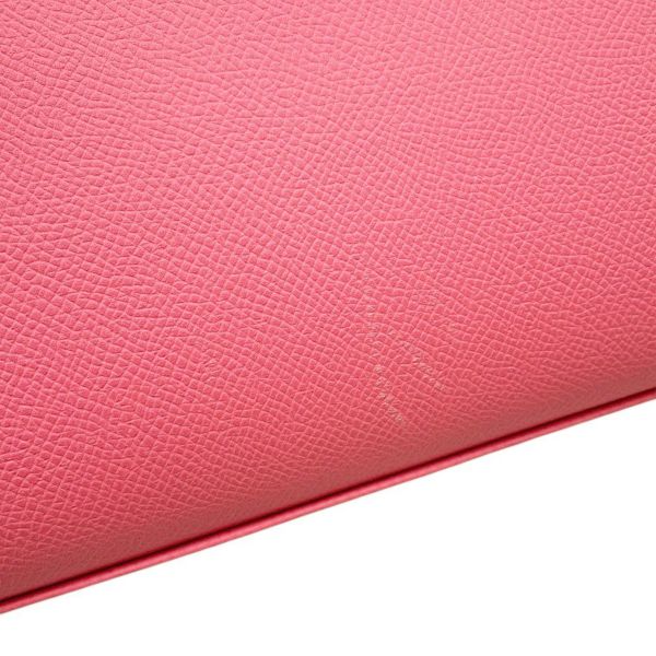 エルメス ハンドバッグ ケリー28 外縫い ローズアザレ/シルバー金具 エプソン D刻印 ２wayショルダー