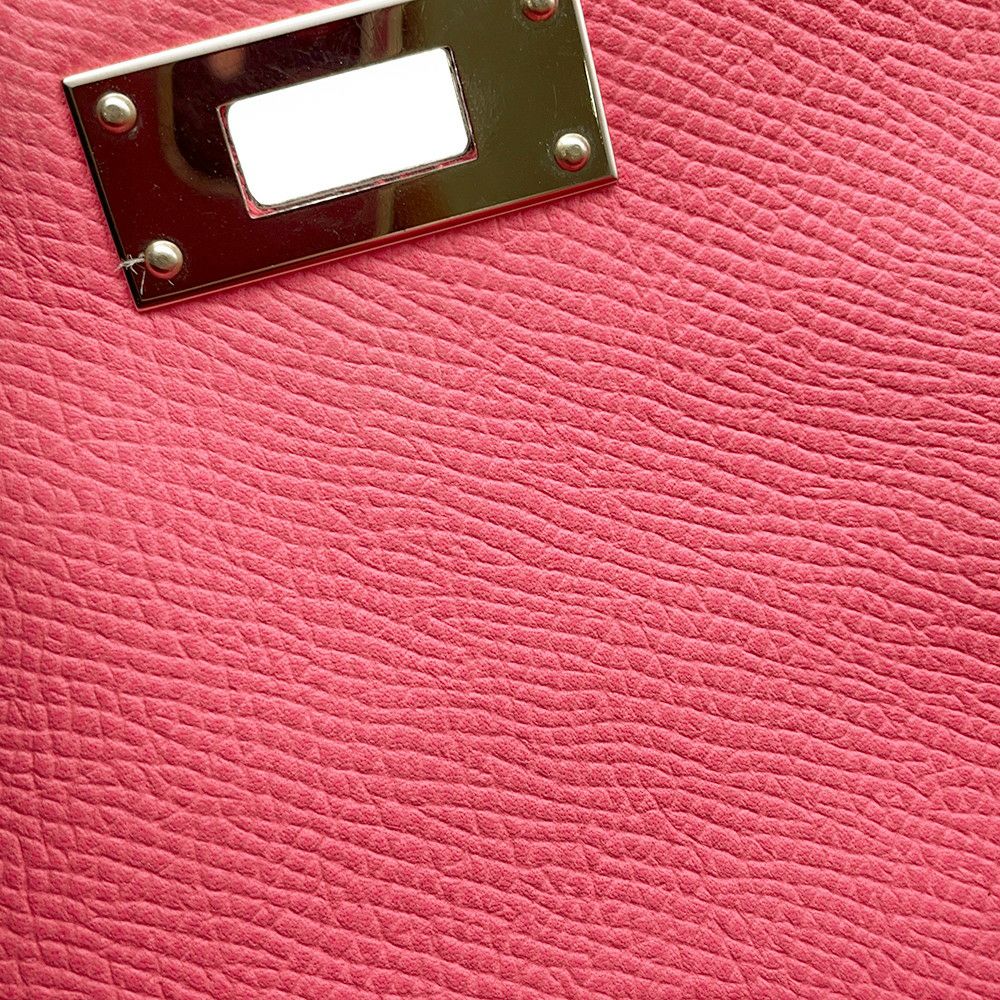 エルメス ハンドバッグ ケリー28 外縫い ローズアザレ/シルバー金具 エプソン D刻印 ２wayショルダー