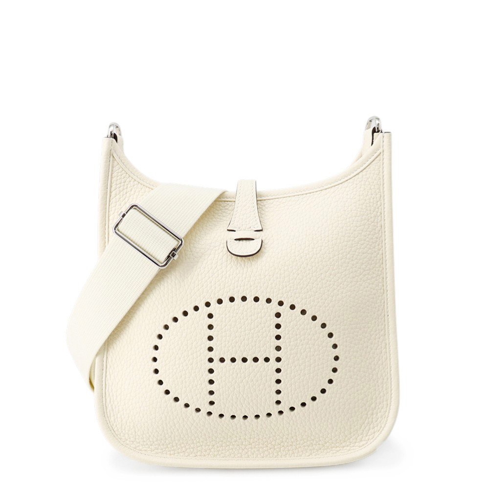 エルメス ショルダーバッグ エブリン3 23  クレーム/シルバー金具 トリヨンクレマンス K刻印 クリーム