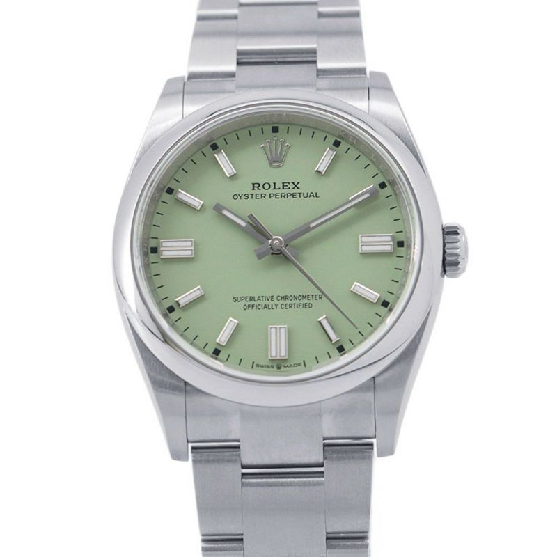 ロレックス オイスターパーペチュアル36 ランダムシリアル ルーレット 126000 ROLEX 腕時計 ピスタチオ文字盤