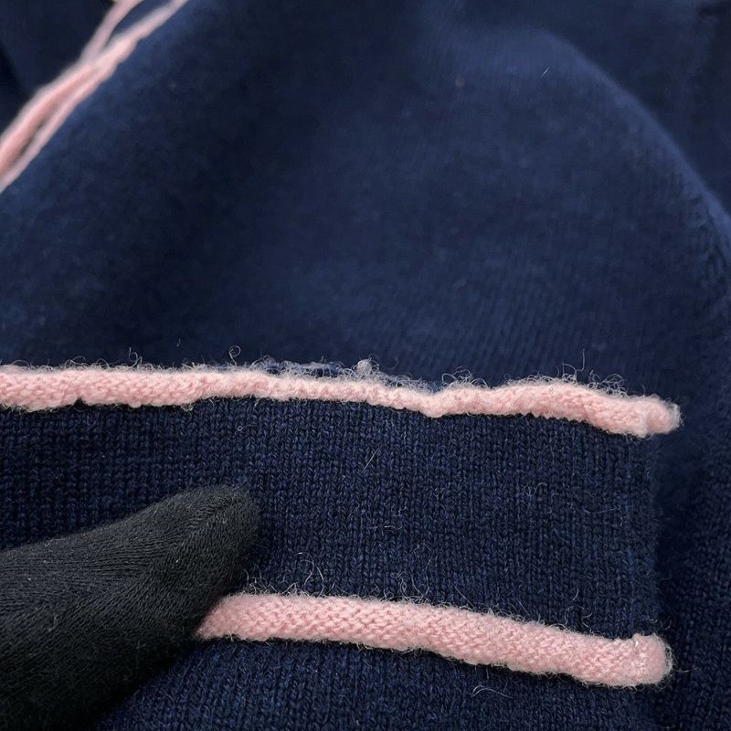 シャネル カーディガン No5ボタン ノーカラーカーディガン カシミヤ レディースサイズ36 P70793 CHANEL トップス