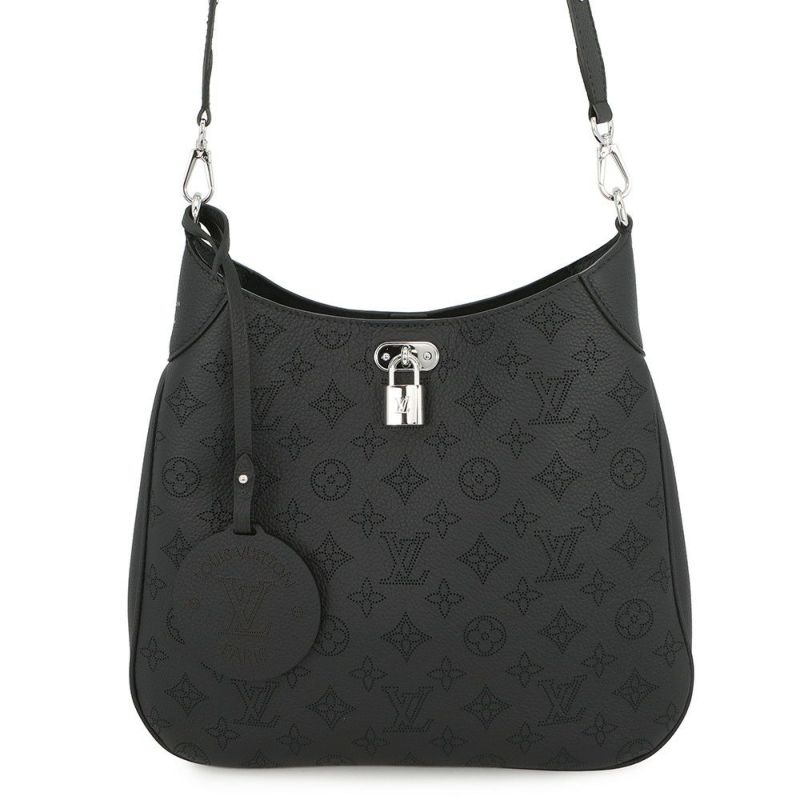 ルイヴィトン ショルダーバッグ モノグラム・マヒナ オール アラウンド MM M14618 ヴィトン バッグ 2way ブラック 黒