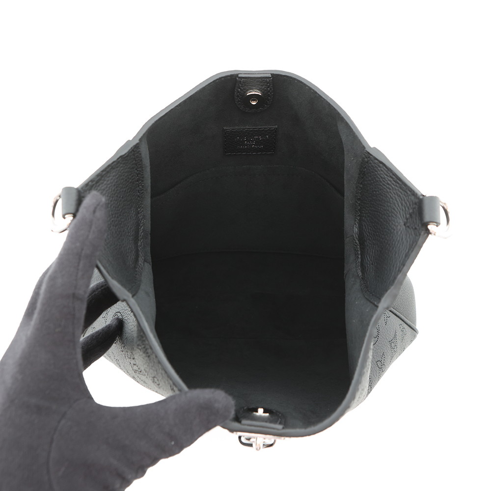 ルイヴィトン ショルダーバッグ モノグラム・マヒナ オール アラウンド MM M14618 ヴィトン バッグ 2way ブラック 黒