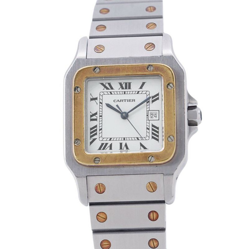 カルティエ サントスガルベ LM Cartier 腕時計 白文字盤