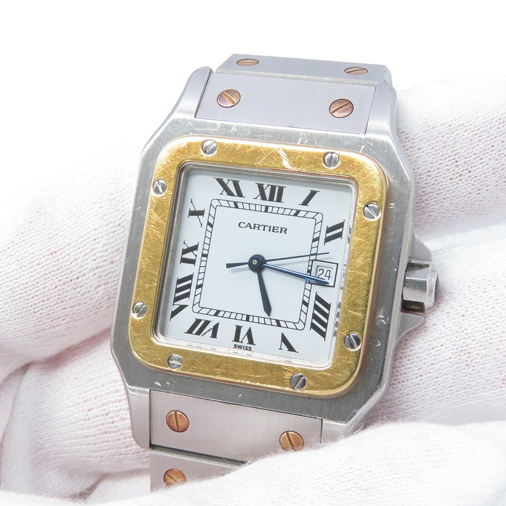 カルティエ サントスガルベ LM Cartier 腕時計 白文字盤