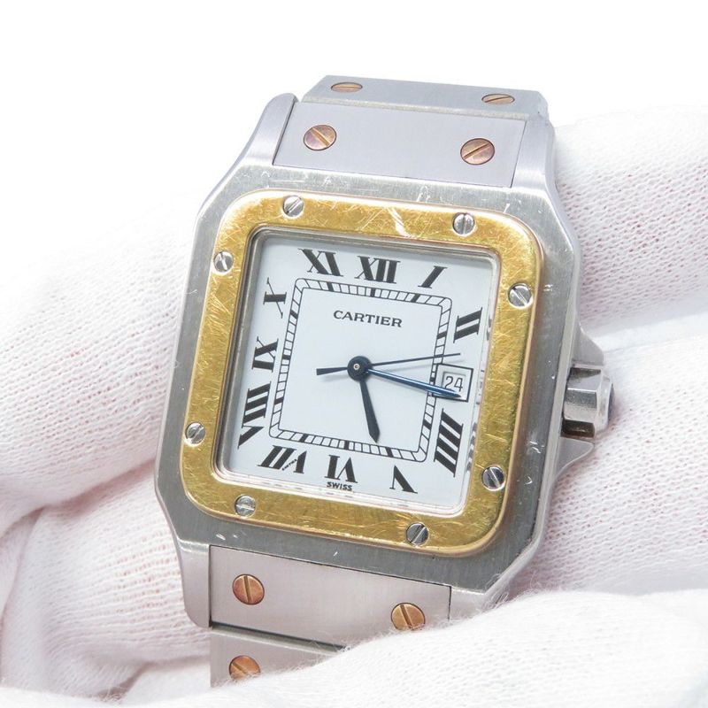 カルティエ サントスガルベ LM Cartier 腕時計 白文字盤