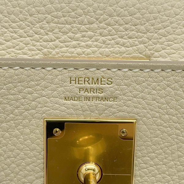 エルメス ハンドバッグ ケリー28 内縫い クレ/ゴールド金具 トゴ B刻印 HERMES 2way