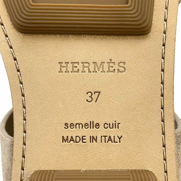 エルメス サンダル ガラテ ベロア レディースサイズ37 HERMES 靴