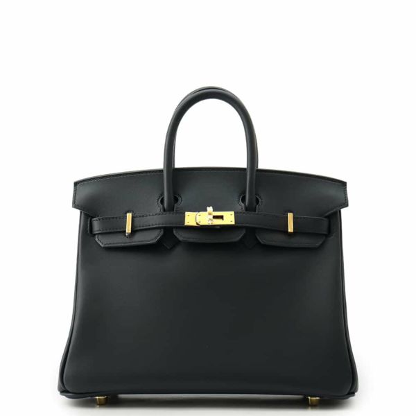 エルメス バーキン25 ブラック/ゴールド金具 スイフト HERMES Birkin ハンドバッグ 黒