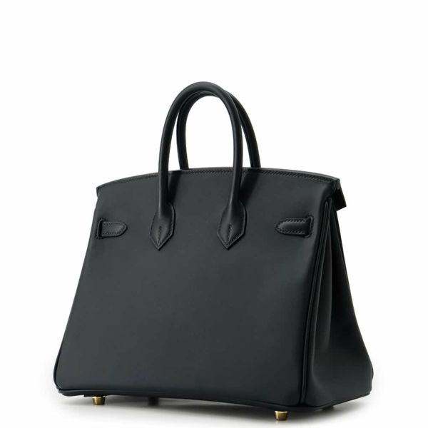 エルメス バーキン25 ブラック/ゴールド金具 スイフト HERMES Birkin ハンドバッグ 黒