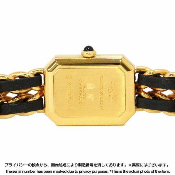 シャネル プルミエール S H0001 CHANEL 腕時計 レディース 黒文字盤