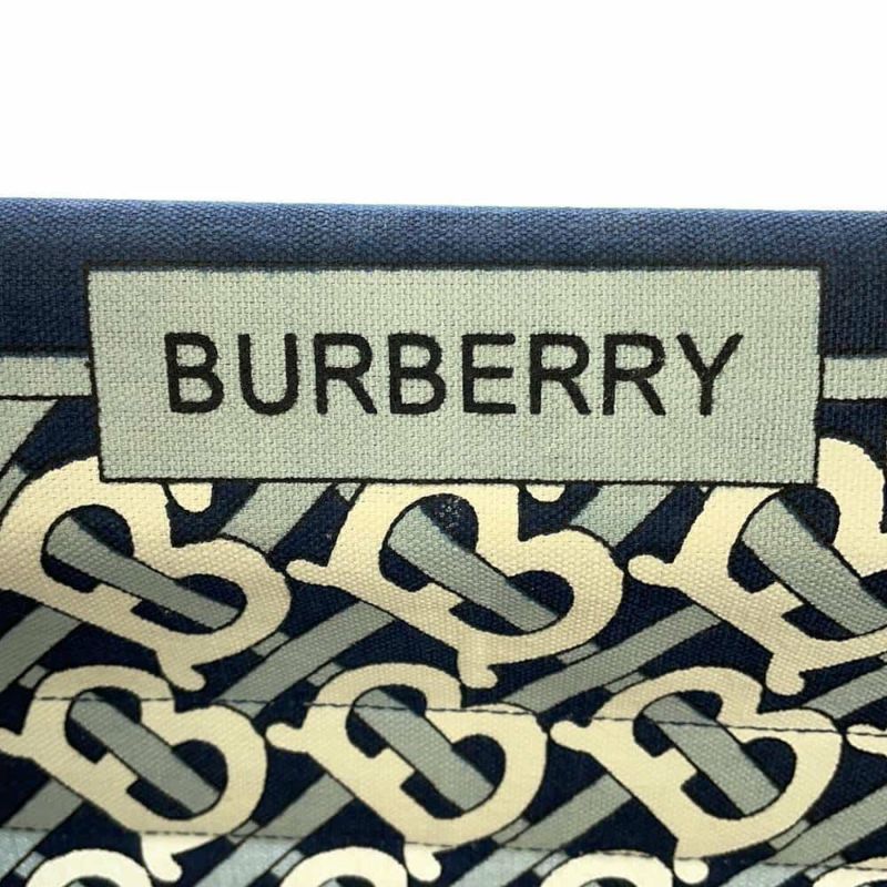 バーバリー デッキチェア TBモノグラム 折りたたみ ビーチ ウッド コットン 椅子 BURBERRY