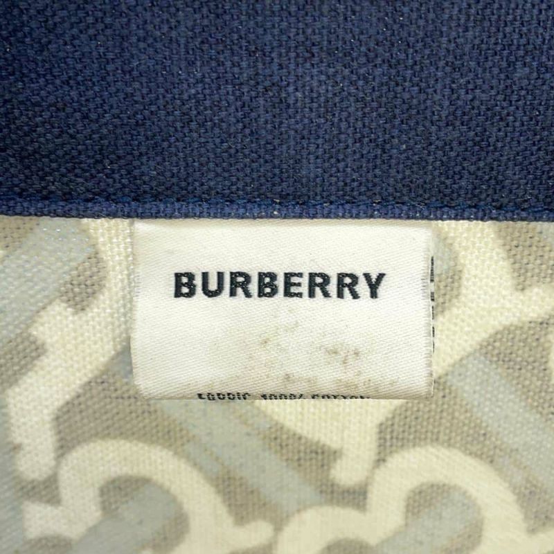 バーバリー デッキチェア TBモノグラム 折りたたみ ビーチ ウッド コットン 椅子 BURBERRY