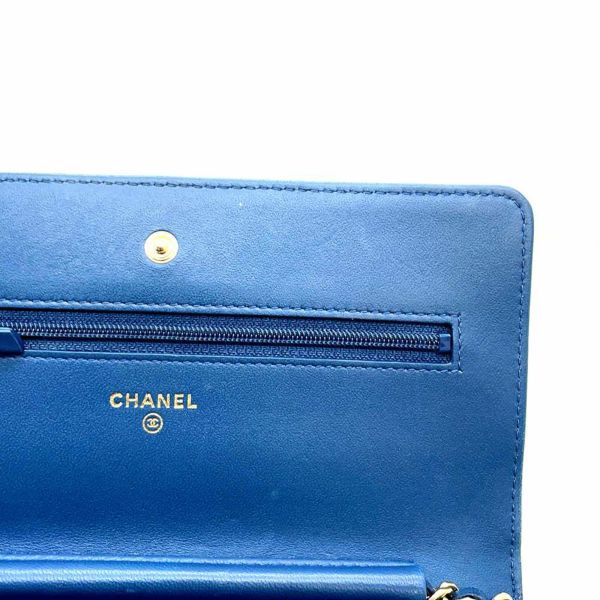 シャネル チェーンウォレット マトラッセ ピース ラムスキン キルティング A33814 CHANEL 財布 安心保証