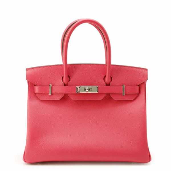 エルメス バーキン30 ローズエクストリーム/シルバー金具 エプソン Y刻印 HERMES Birkin ハンドバッグ