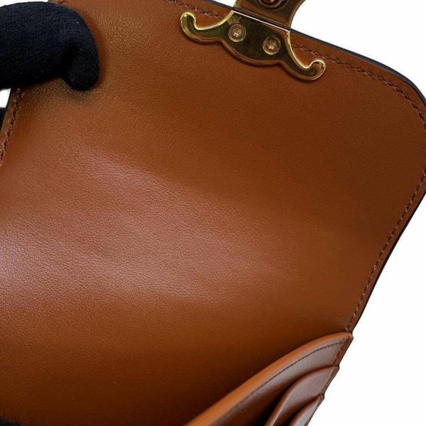 セリーヌ 三つ折り財布 スモール フラップウォレット トリオンフ 10D782GEB.14ML CELINE 財布