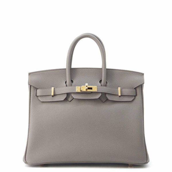 エルメス バーキン25 グリメイヤー/シャンパンゴールド金具 トゴ W刻印 HERMES Birkin ハンドバッグ