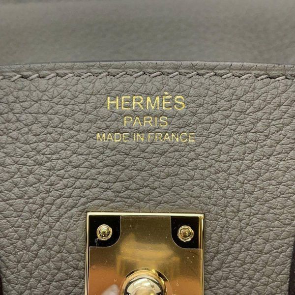 エルメス バーキン25 グリメイヤー/シャンパンゴールド金具 トゴ W刻印 HERMES Birkin ハンドバッグ