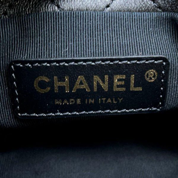 シャネル チェーンショルダーバッグ マトラッセ ココマーク フェイクパール ラムスキン AS2518 CHANEL 黒