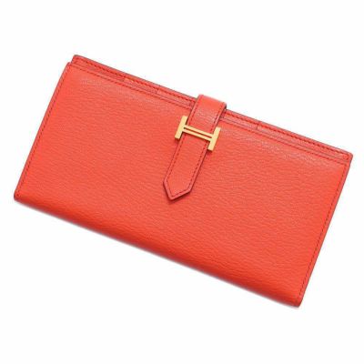 エルメス 長財布 ベアンスフレ ゴールド/シルバー金具 ヴォー エルメス 長財布 ベアンスフレ ゴールド/シルバー金具 ヴォー