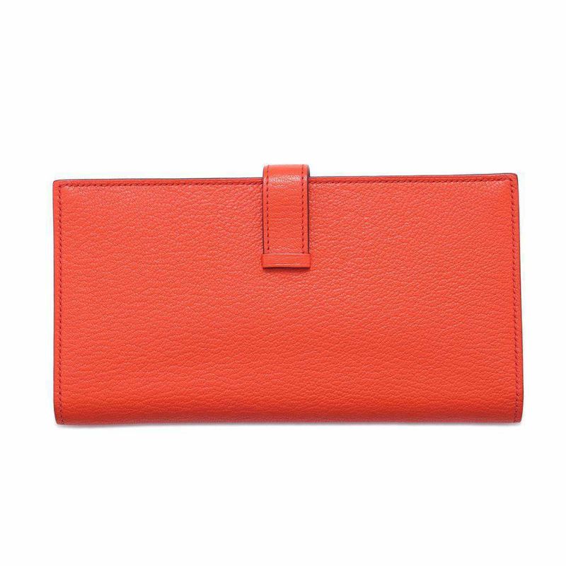 エルメス 長財布 ベアンスフレ カプシーヌ/ゴールド金具 シェブルミゾル A刻印 HERMES 財布