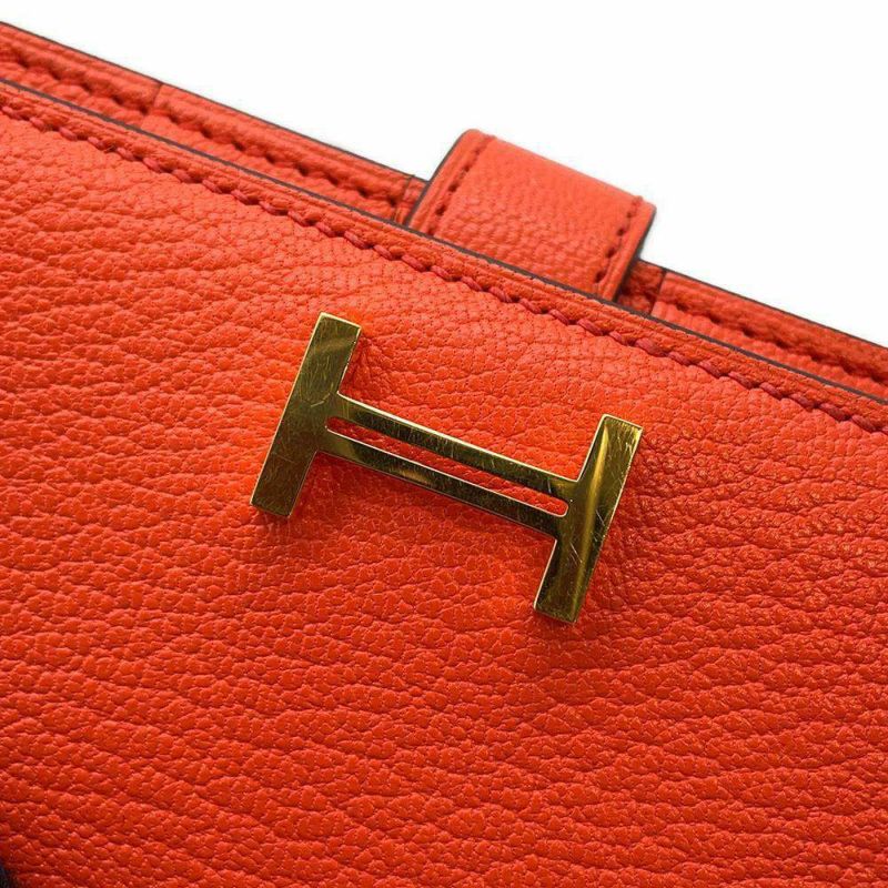 エルメス 長財布 ベアンスフレ カプシーヌ/ゴールド金具 シェブルミゾル A刻印 HERMES 財布