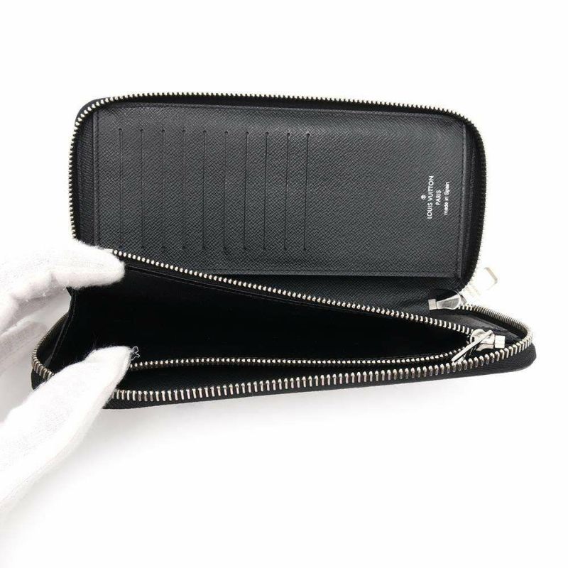 ルイヴィトン 長財布 ダミエ・グラフィット ジッピーウォレット・ヴェルティカル N63095 ブラック 黒