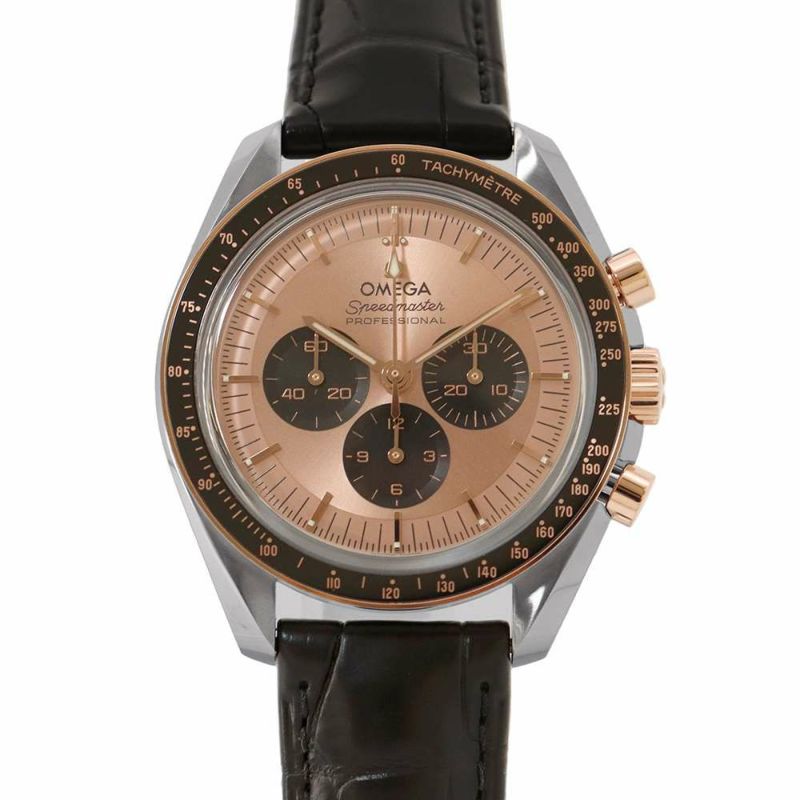 オメガ スピードマスター ムーンウォッチ プロフェッショナル 310.23.42.50.99.001 OMEGA 腕時計 ピンク文字盤