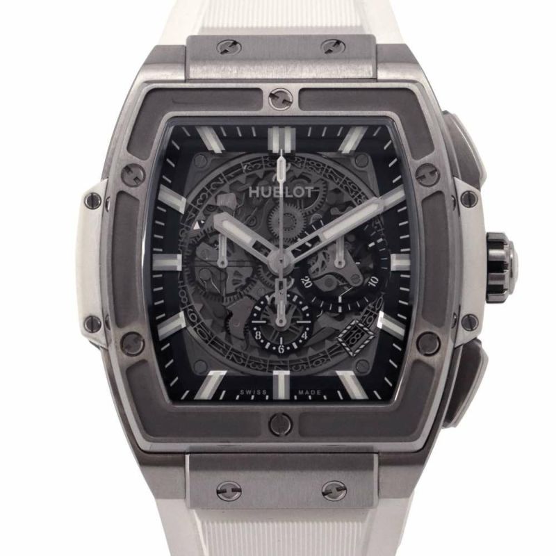 ウブロ スピリット オブ ビッグ・バン チタニウム ホワイト 日本限定 601NE.0172.LR.JPN17 HUBLOT シルバー/スケルトン文字盤