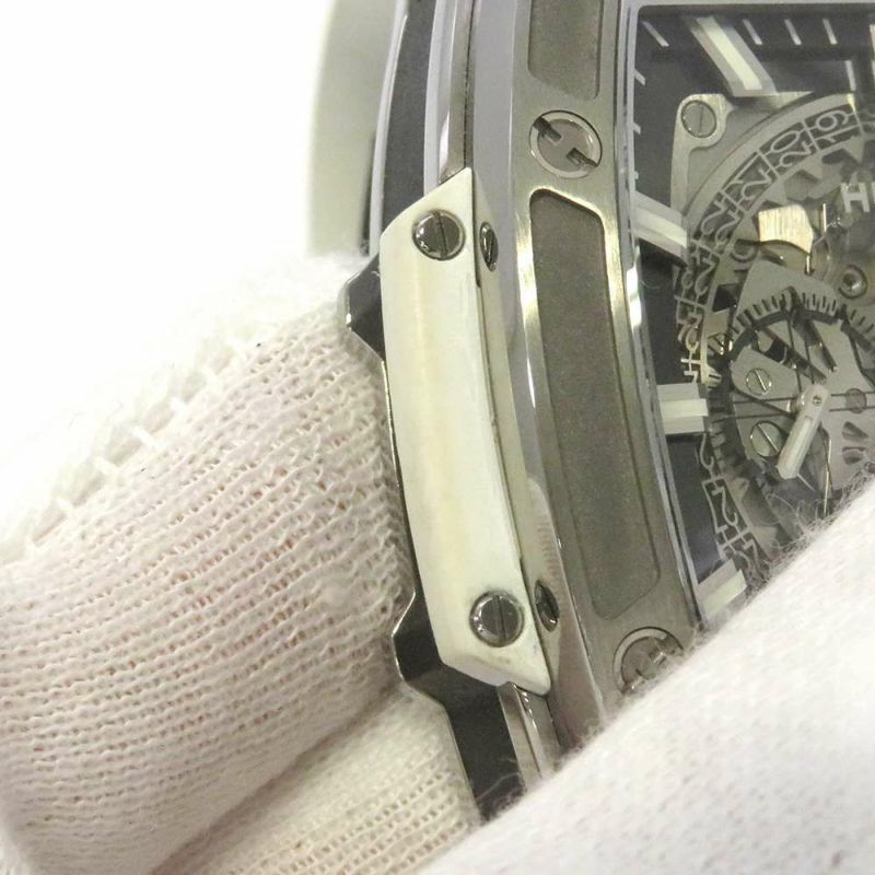 ウブロ スピリット オブ ビッグ・バン チタニウム ホワイト 日本限定 601NE.0172.LR.JPN17 HUBLOT シルバー/スケルトン文字盤