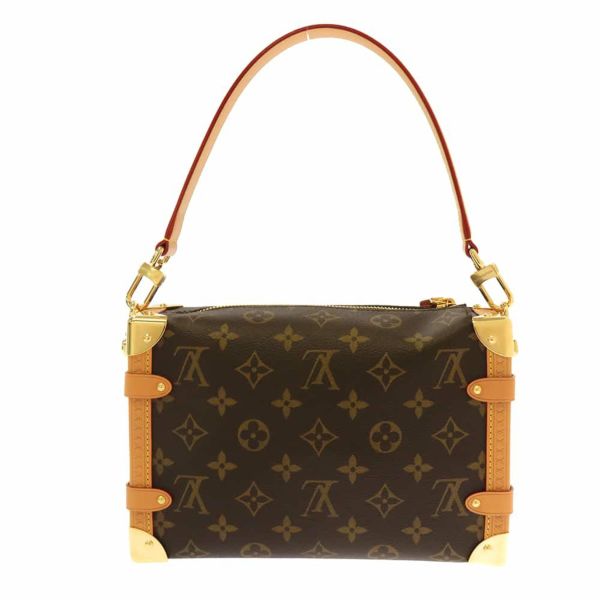 ルイヴィトン ショルダーバッグ モノグラム サイドトランク M46358 LOUIS VUITTON ブラウン