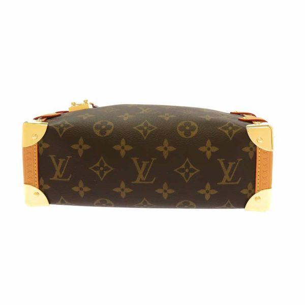 ルイヴィトン ショルダーバッグ モノグラム サイドトランク M46358 LOUIS VUITTON ブラウン