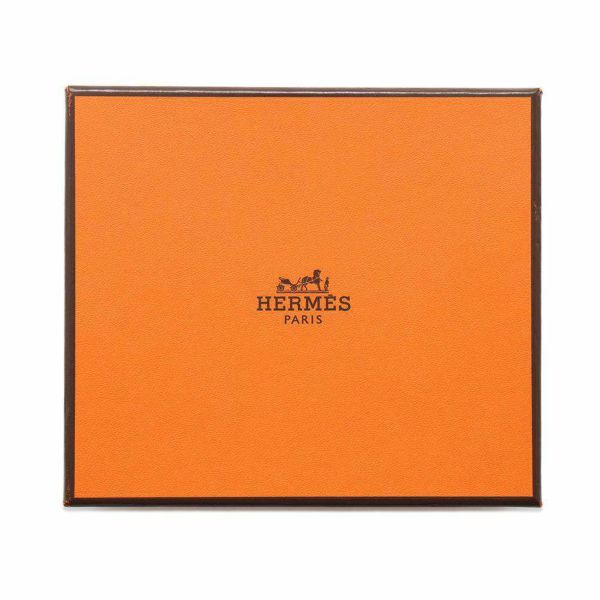 エルメス カードケース ベアン ミニ ジョーヌアンブル/シルバー金具 アリゲーターマット Z刻印 小銭入れ 財布