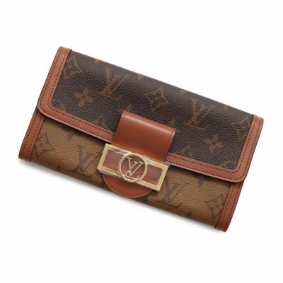 ルイヴィトン 長財布 モノグラム・リバース ポルトフォイユ・サラ ドーフィーヌ M46645 LOUIS VUITTON 安心保証