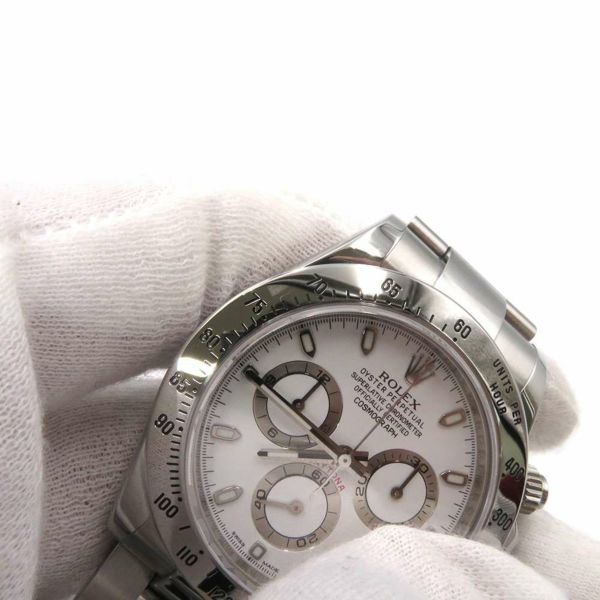 ロレックス コスモグラフ デイトナ ランダムシリアル ルーレット 116520 ROLEX 腕時計 クロノグラフ ウォッチ 梨地 白文字盤