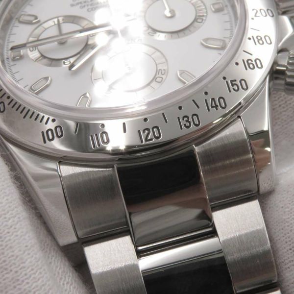 ロレックス コスモグラフ デイトナ ランダムシリアル ルーレット 116520 ROLEX 腕時計 クロノグラフ ウォッチ 梨地 白文字盤