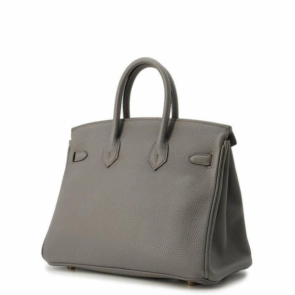 エルメス バーキン25 エタン/ピンクゴールド金具 トゴ D刻印 HERMES Birkin ハンドバッグ